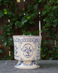 Footed Porcelain Cache Pot 02