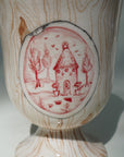 Faux Bois Footed Vase | Dovecote