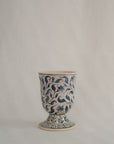Footed Vases | Blue Floral