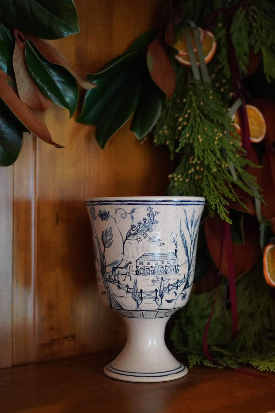 Footed Vase | Outbuildings