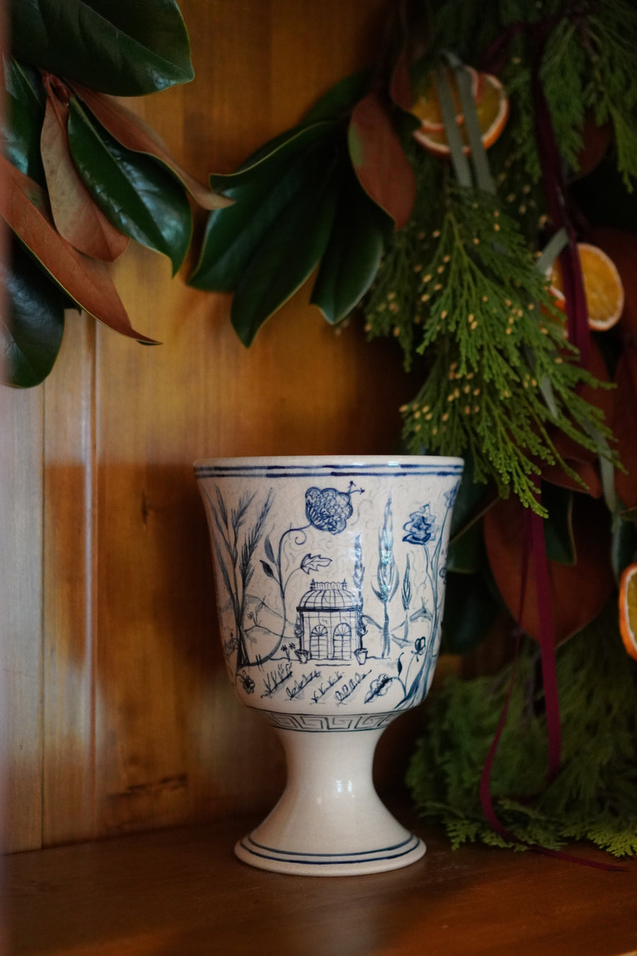 Footed Vase | Outbuildings