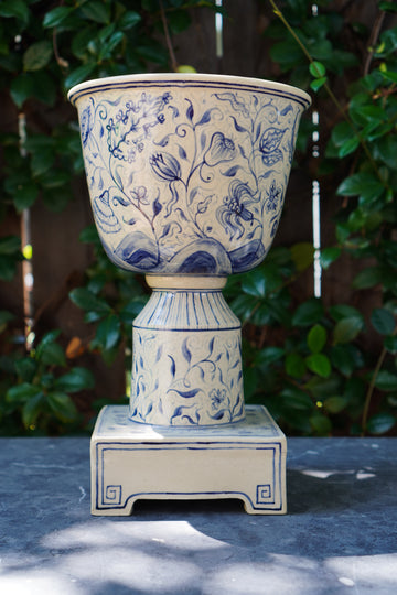 Monumental Footed Vase