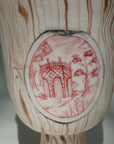 Faux Bois Footed Vase | Folly