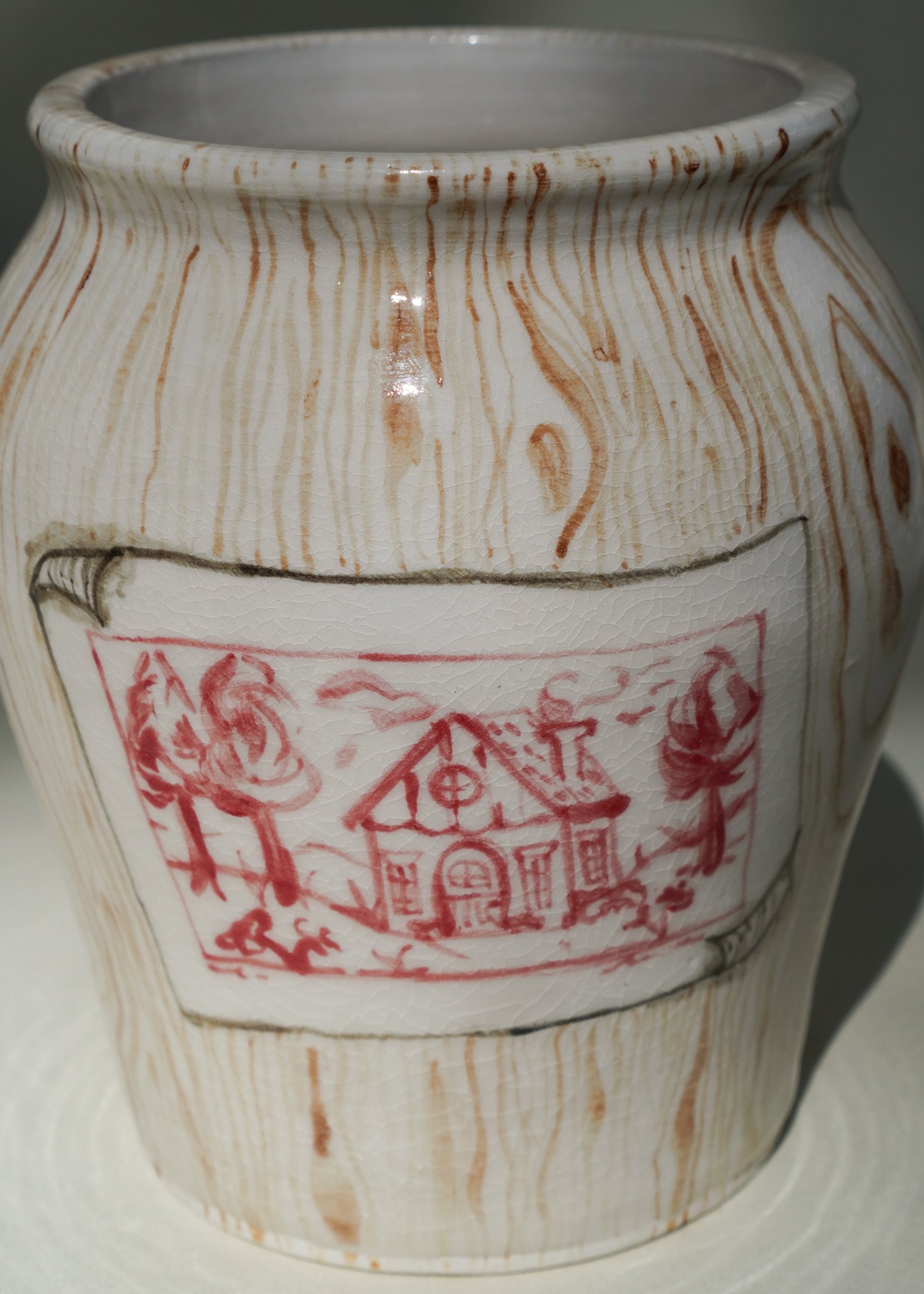 Faux Bois Vase | Cottage