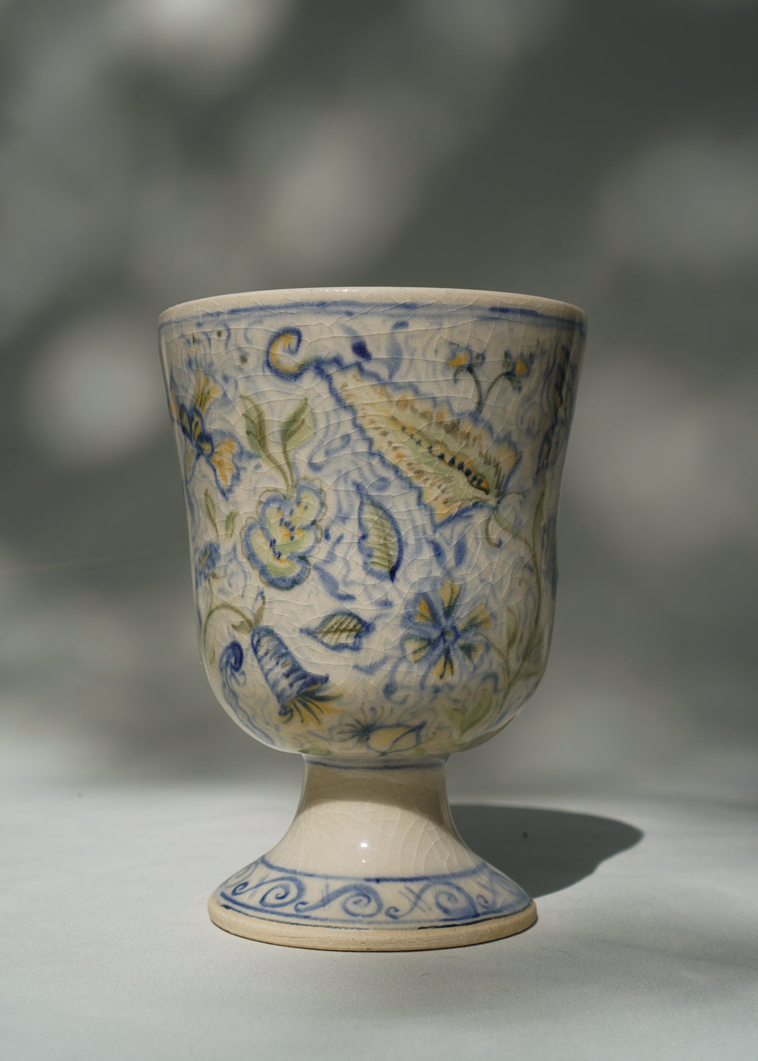 Footed Vase | Floral 03