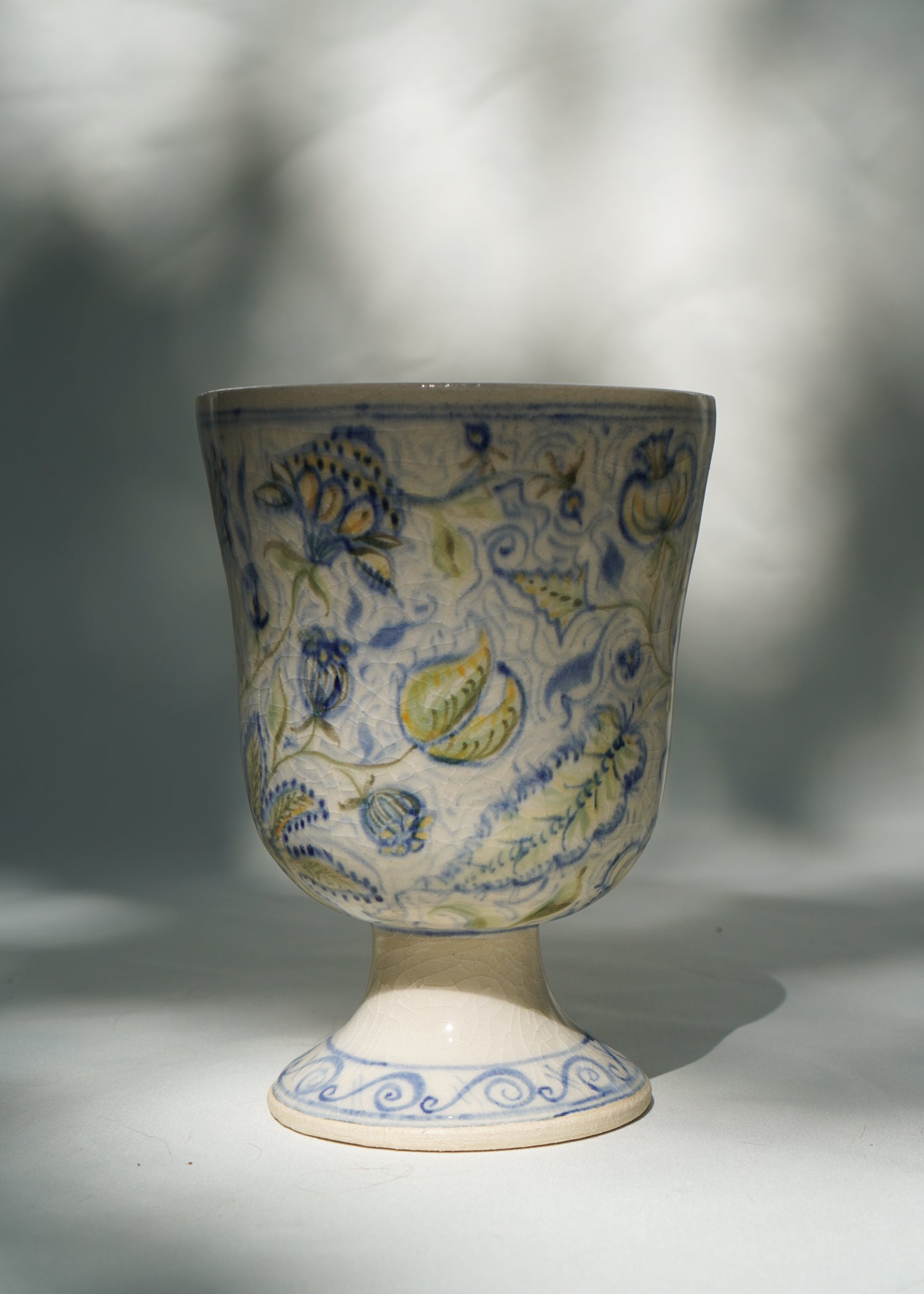 Footed Vase | Floral 03
