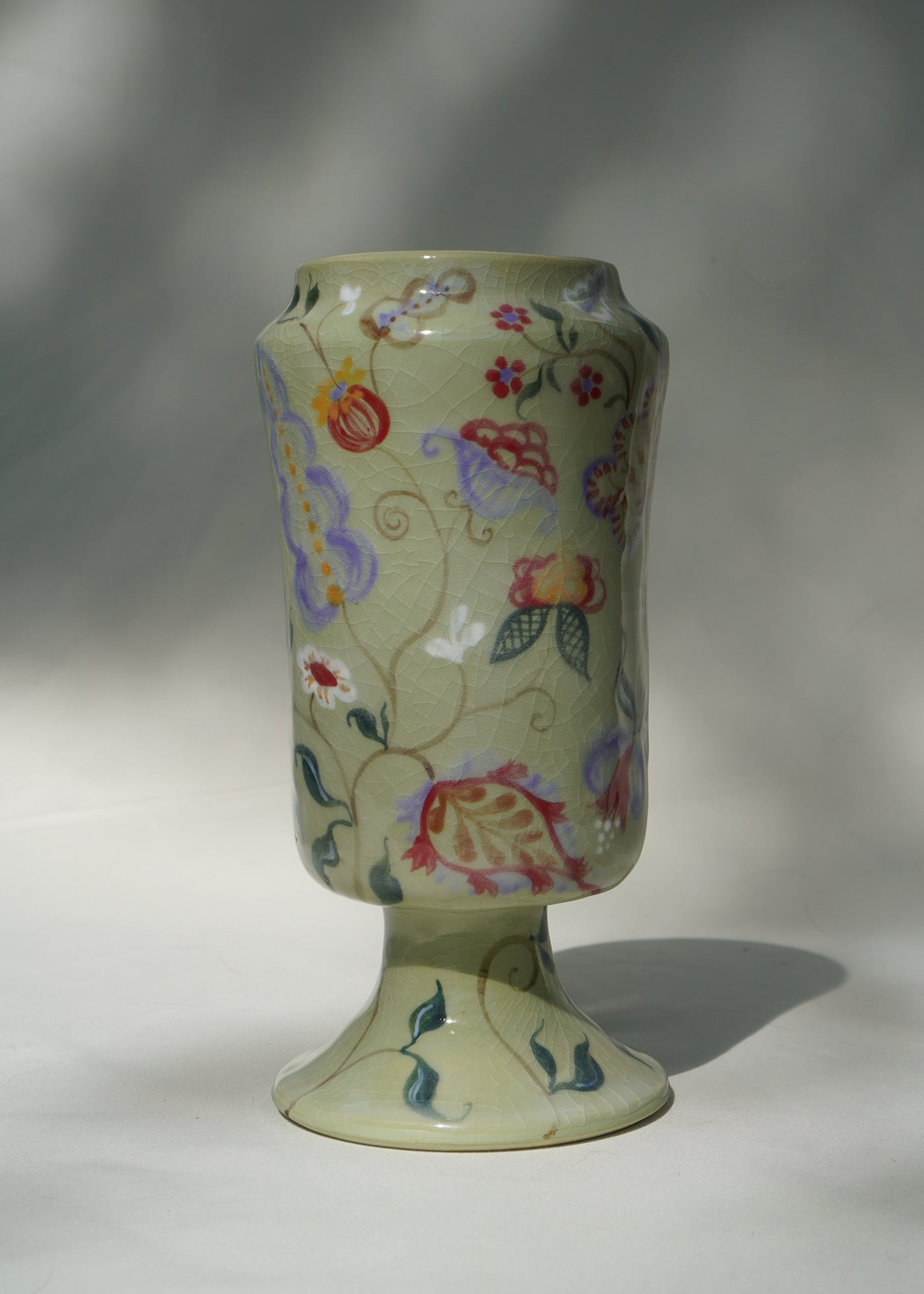 Sage Polychrome Vase 02