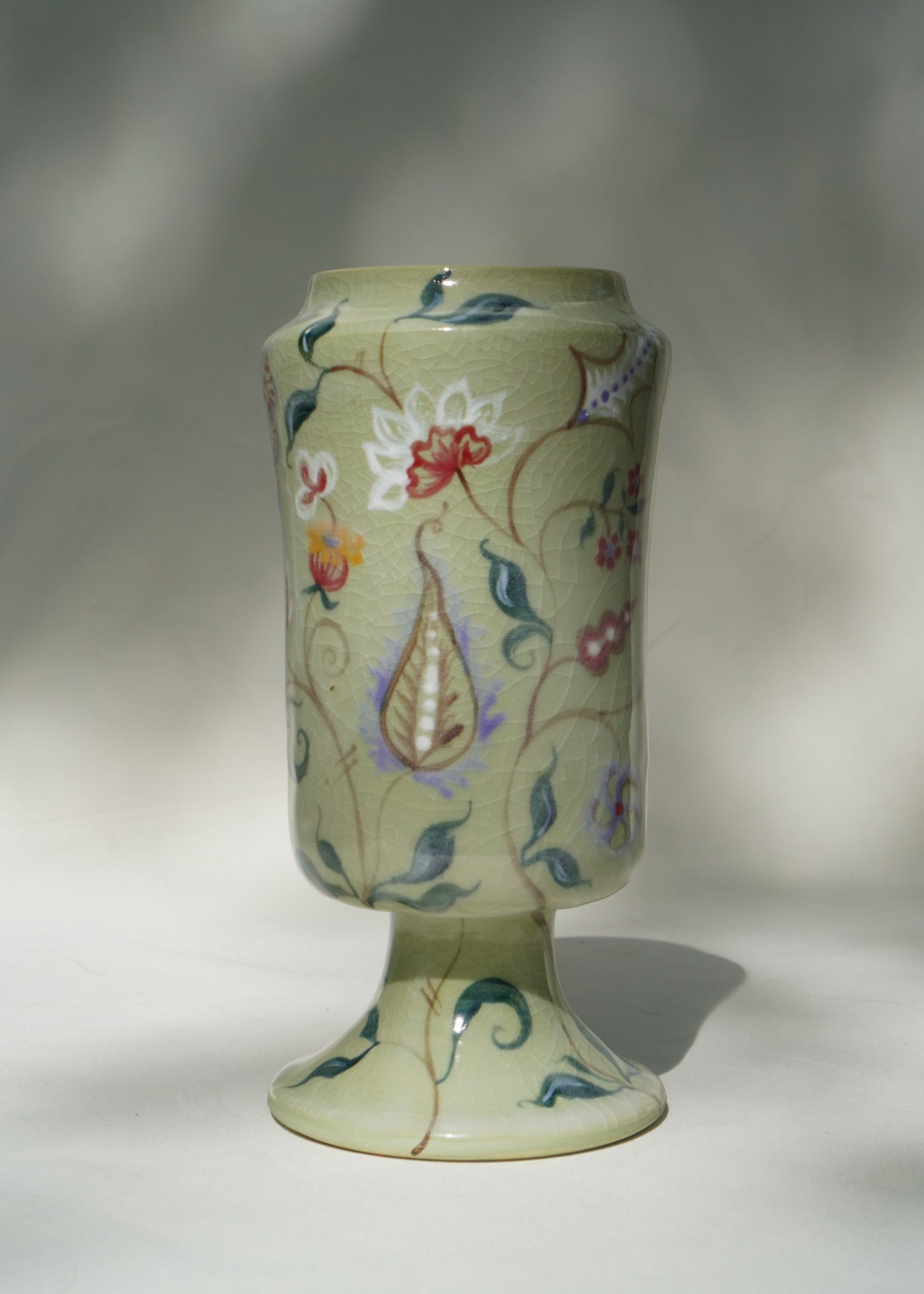 Sage Polychrome Vase 02