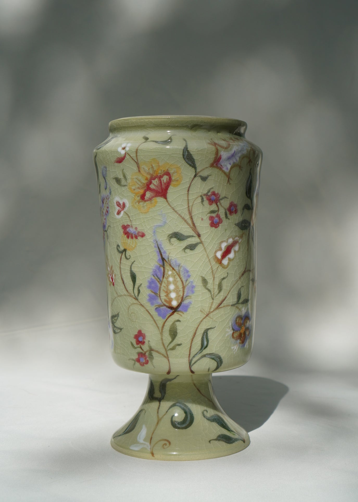 Sage Polychrome Vase 04