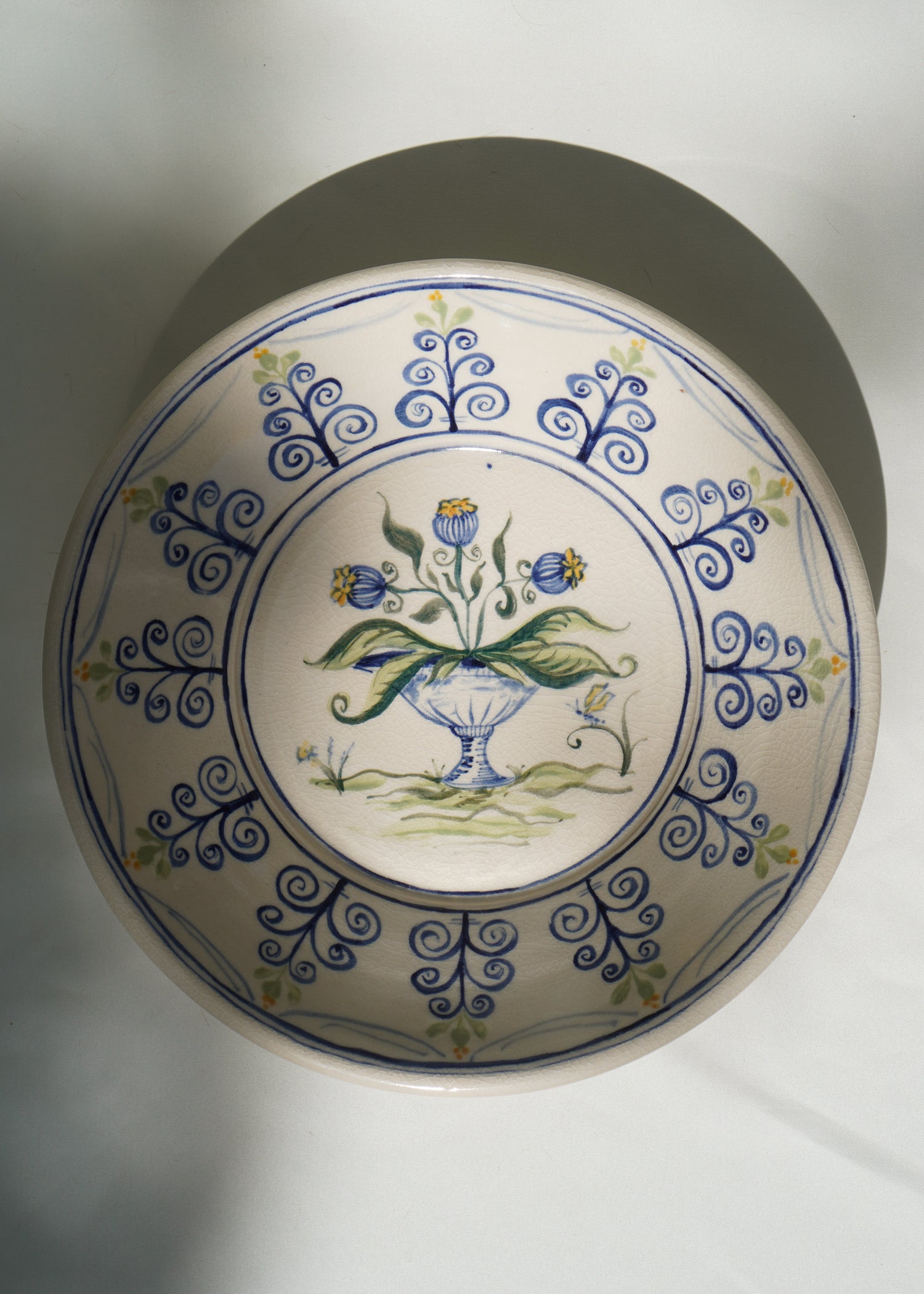 Large Polychrome Hanging Plate 01