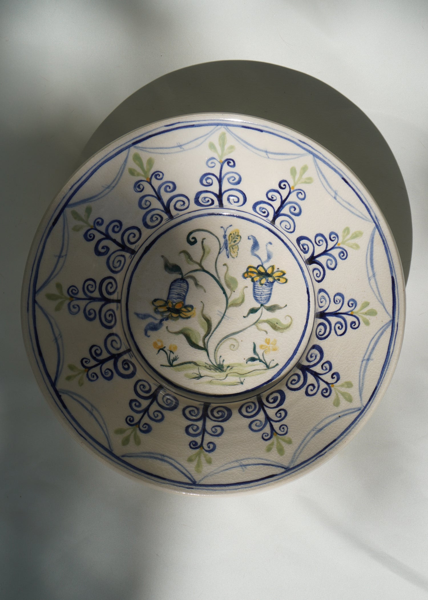 Large Polychrome Hanging Plate 02