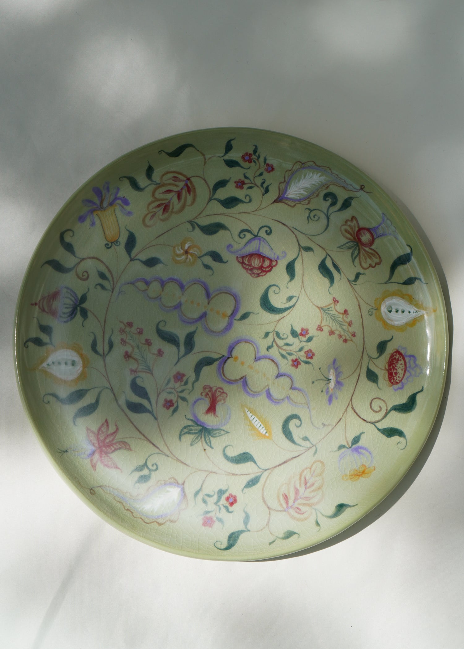 Sage Polychrome Platter