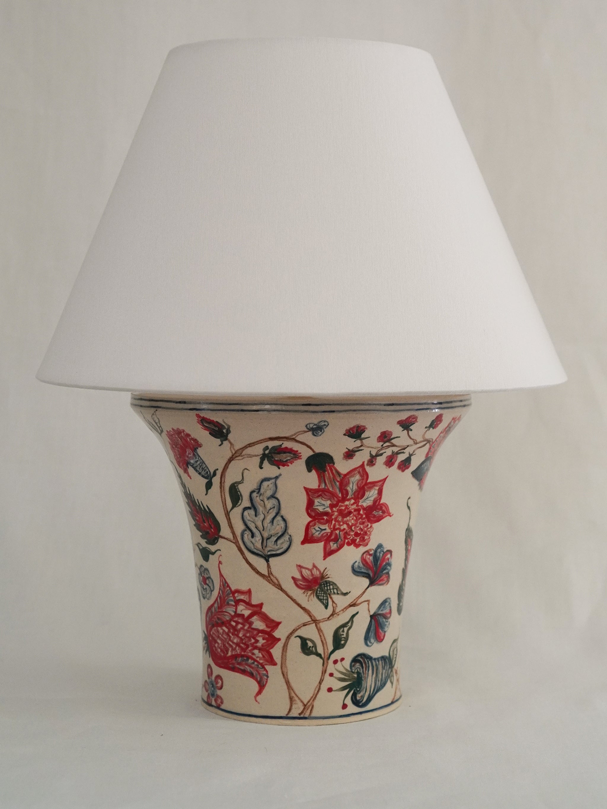 Polychrome Chintz Lamp