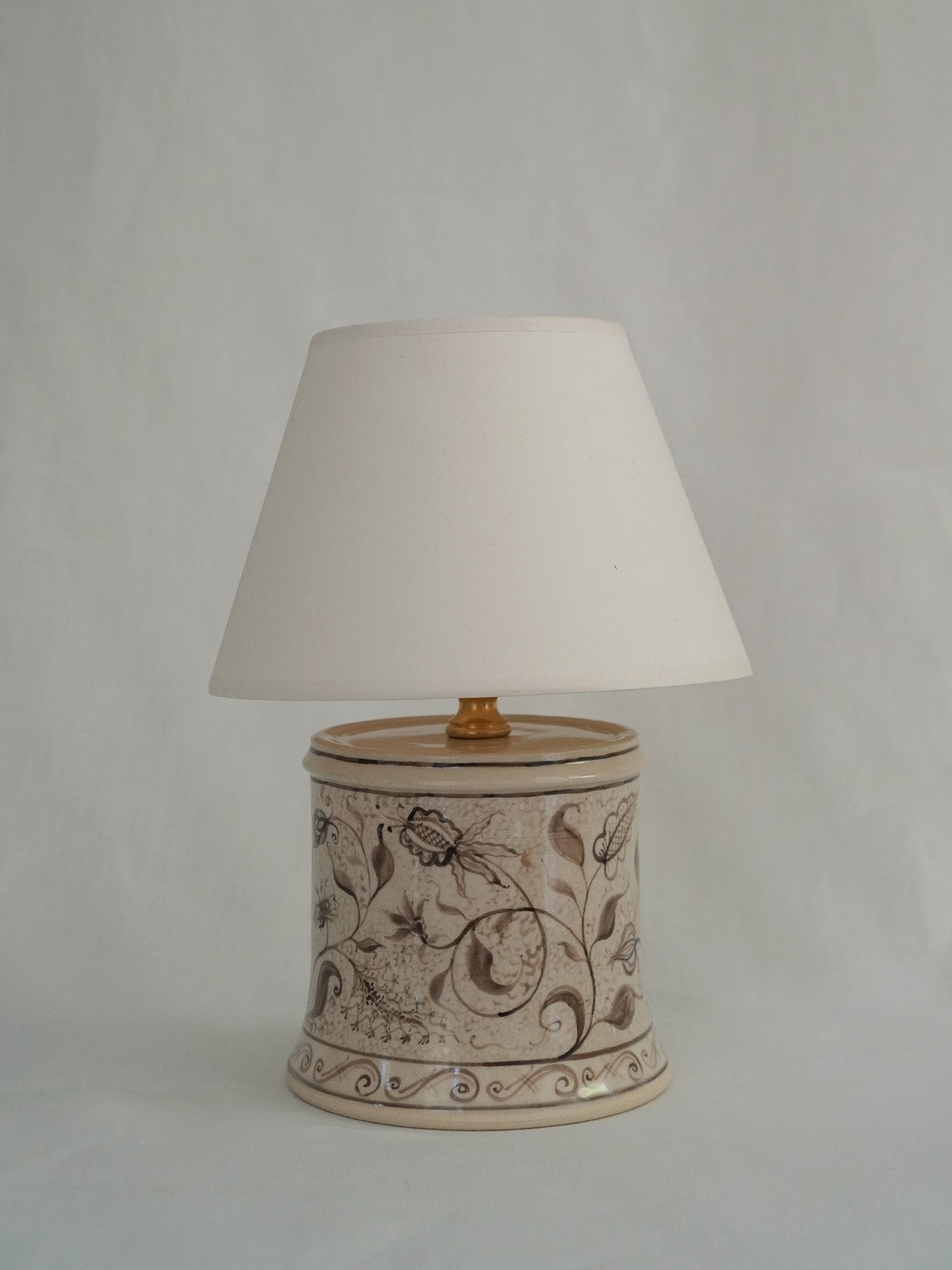 Mini Lamp | Brown Chintz