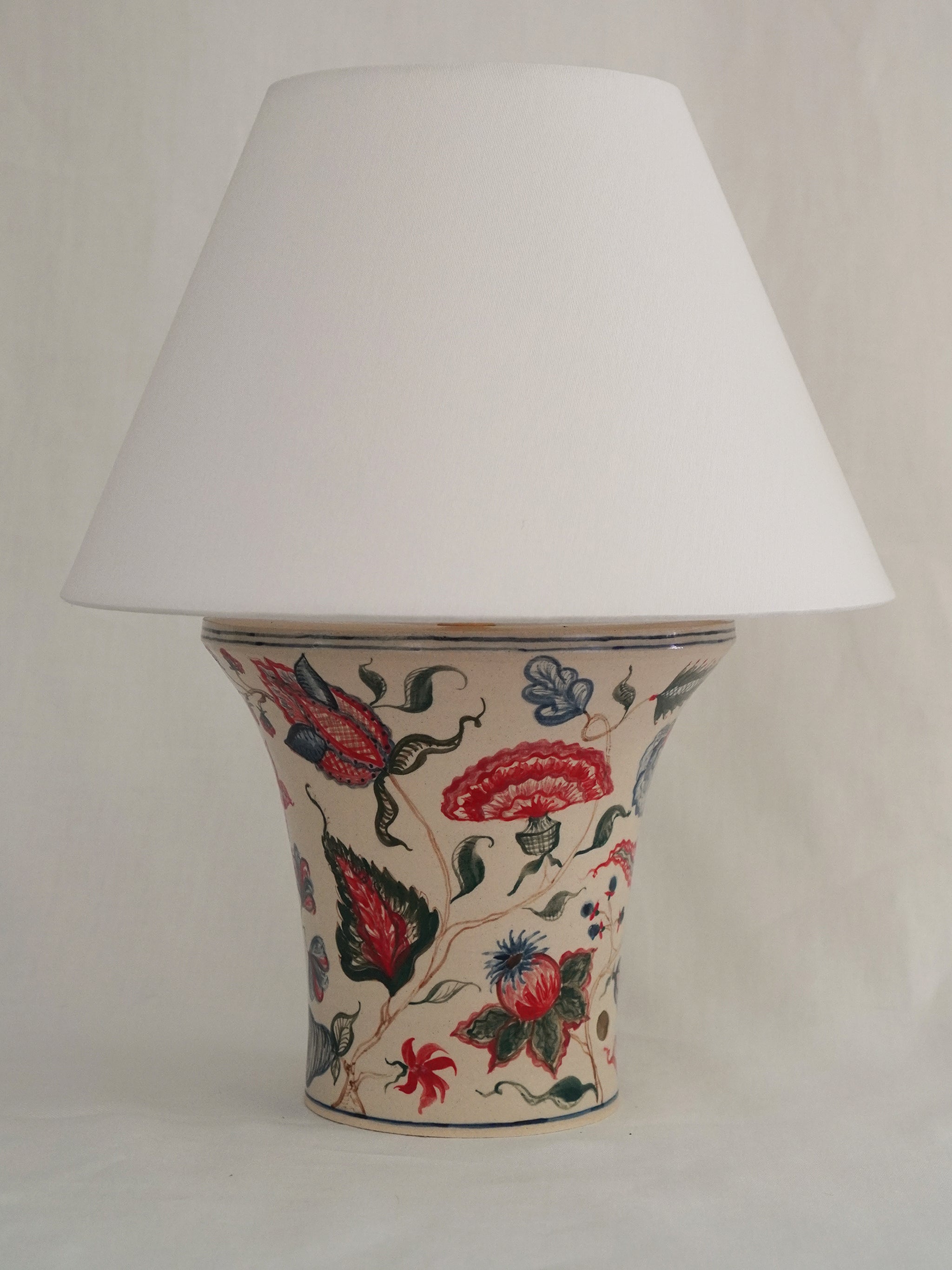 Polychrome Chintz Lamp