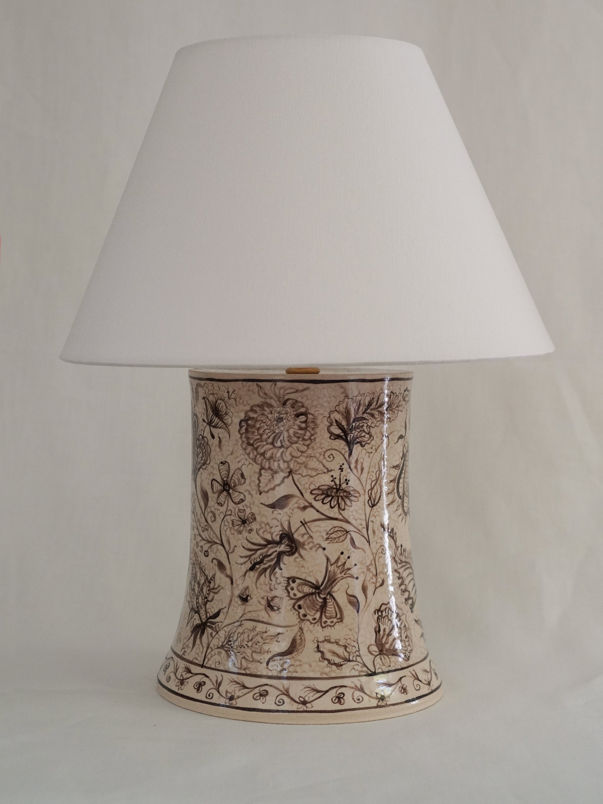 Medium Lamp | Brown Floral